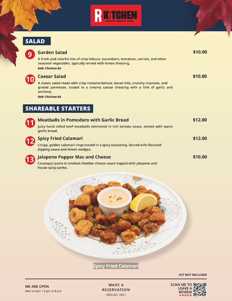 R Kitchen Restaurant - Scarborough